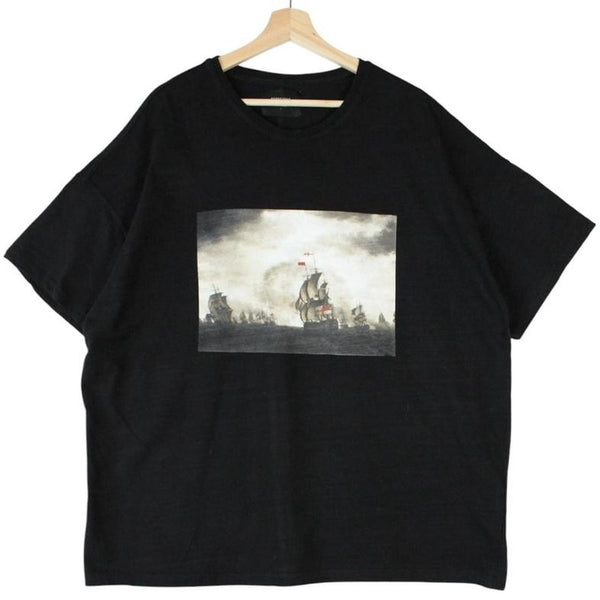 Represent black short sleeve cotton t-shirt with pocket and oversized fit.