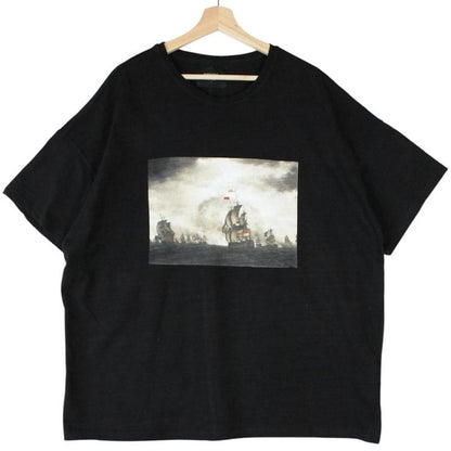 Represent black short sleeve cotton t-shirt with pocket and oversized fit.