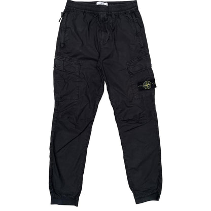 Stone Island SS 2021 Black RE-T Fit Cargo Trousers