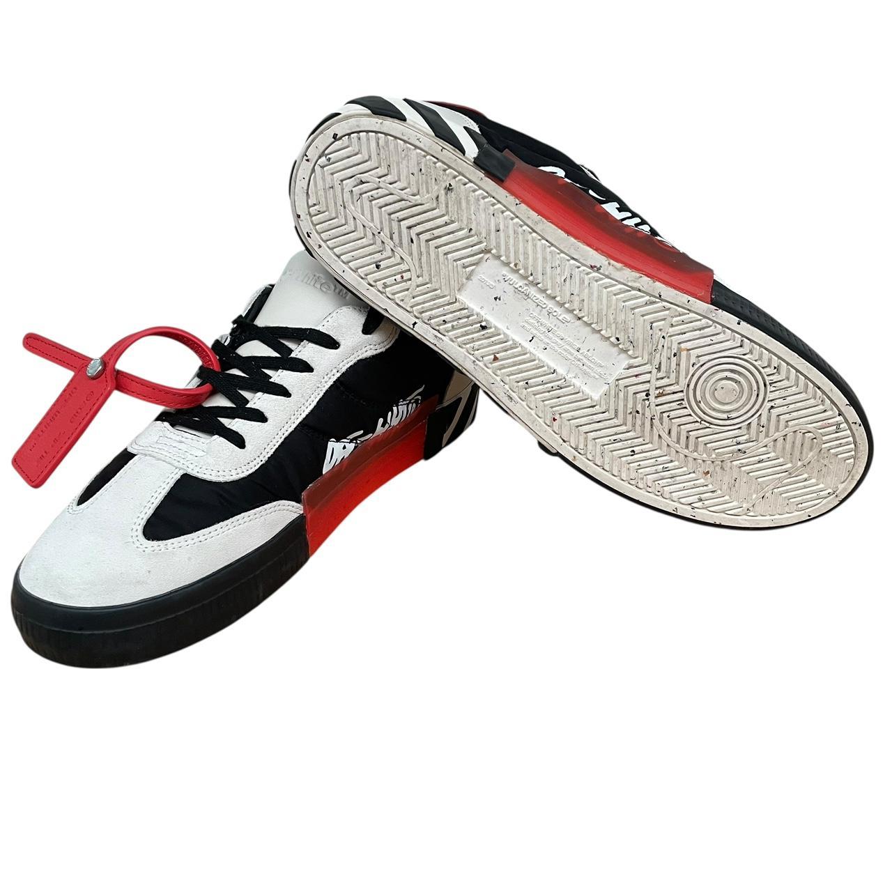 Off White Multicoloured Floating Arrow Vulcanized Leather Low Top Trainers