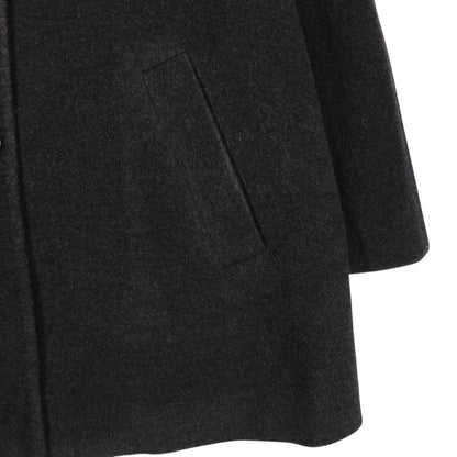 Vintage 90s Burberry Dark Grey Cashmere Wool Blend Coat