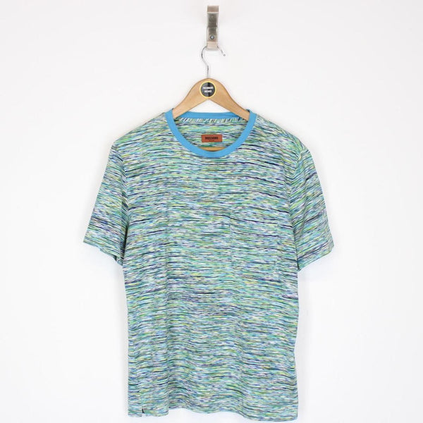 Missoni Multicoloured Striped Short Sleeve Cotton T-Shirt