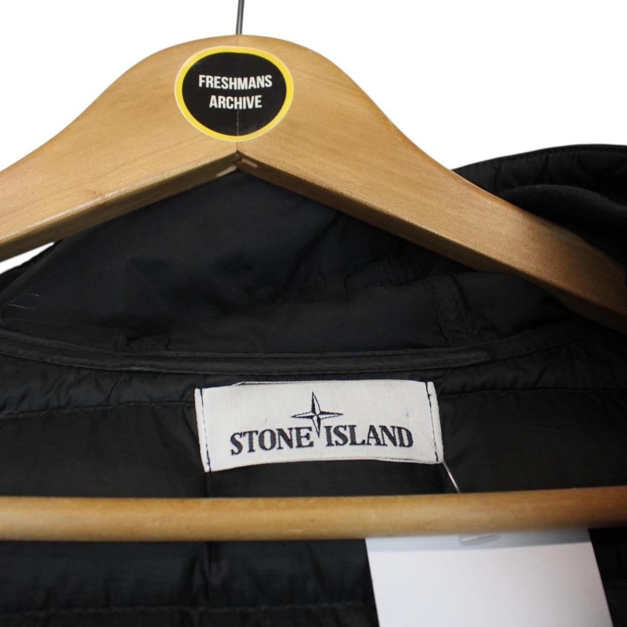 Stone Island AW 2021Black O-Cotton R-Nylon Tela Down Jacket