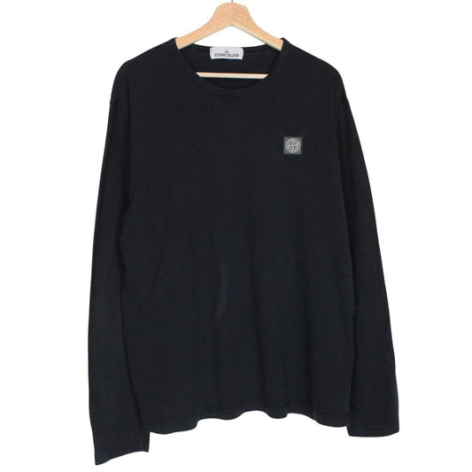 Stone Island SS 2018 Black Long Sleeve Compass T-Shirt