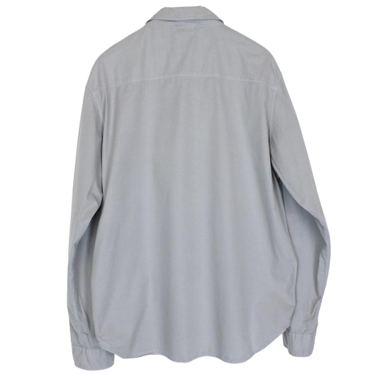 CP Company Grey Full Zip Cotton Lens Overshirt Jacket