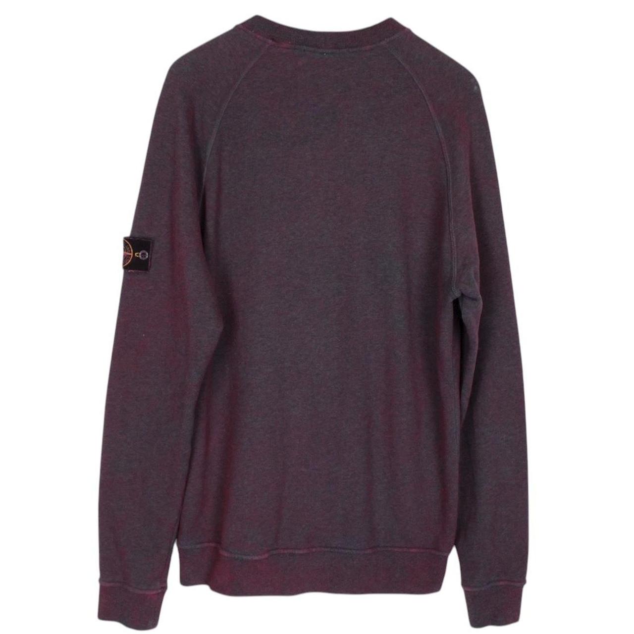 Stone Island AW 2020 Dark Cyclamen Dust Treatment Crew Neck Sweatshirt Jumper