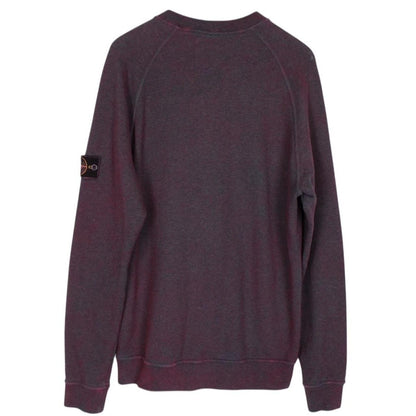 Stone Island AW 2020 Dark Cyclamen Dust Treatment Crew Neck Sweatshirt Jumper