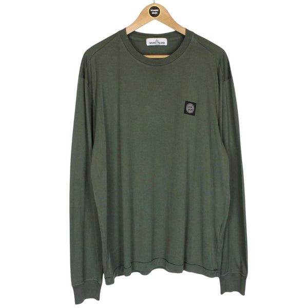 Stone Island Green Long Sleeve Compass T-Shirt