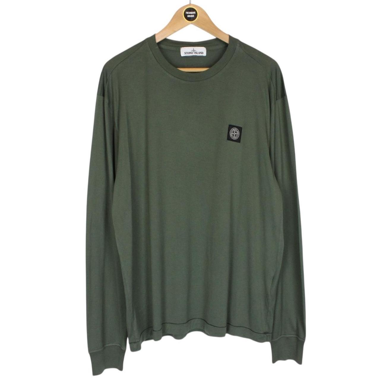 Stone Island Green Long Sleeve Compass T-Shirt