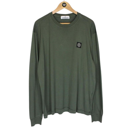 Stone Island Green Long Sleeve Compass T-Shirt
