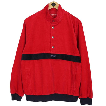 Supreme 2012 Red Corduroy Pullover Box Logo Sweatshirt Jumper