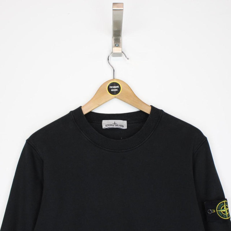 Stone Island AW 2022 Black Cotton Sweatshirt Jumper