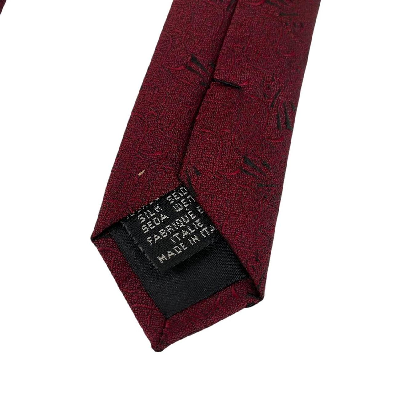 Vintage Hugo Boss Burgundy Silk Tie