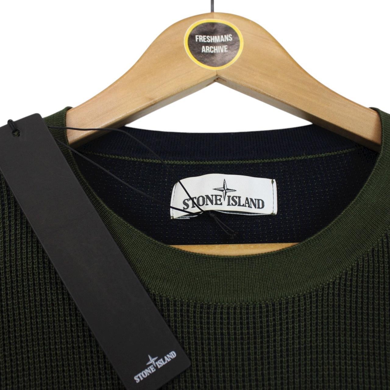 Stone Island SS 2018 Green Cotton Knit Sweatshirt Jumper
