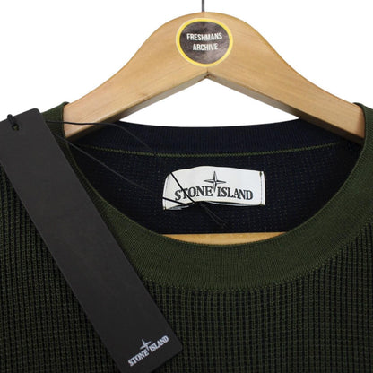 Stone Island SS 2018 Green Cotton Knit Sweatshirt Jumper
