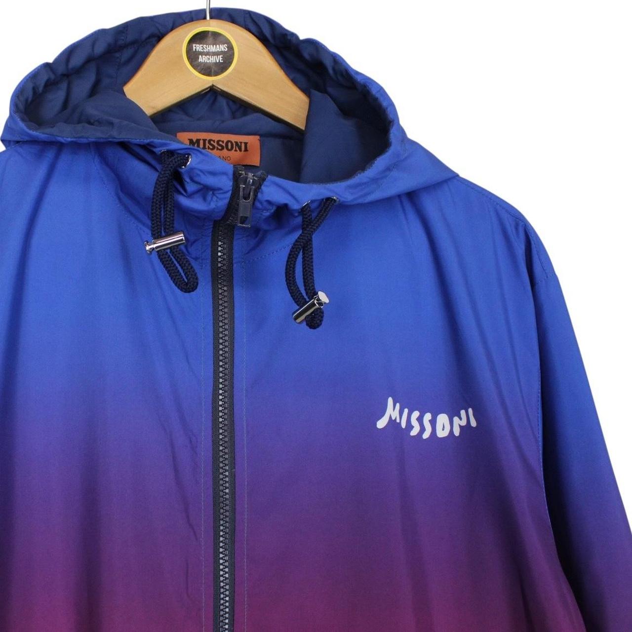 Missoni Multicoloured Full Zip Gradient Hooded Jacket