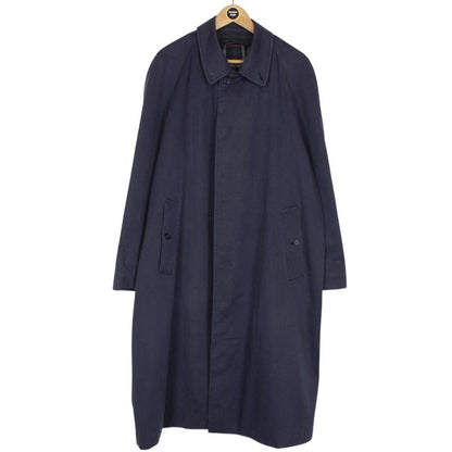 Vintage 90s Burberry Navy Blue Single Breasted Trench Coat