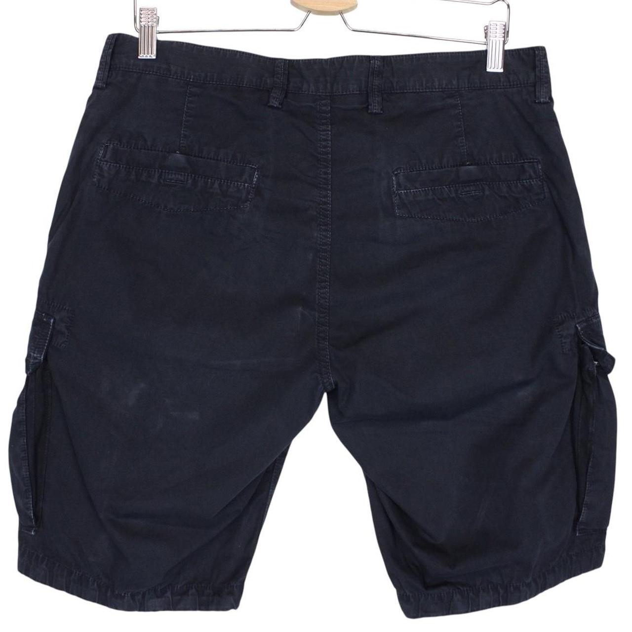 Stone Island SS 2015 Navy Blue Bermuda Cotton Cargo Shorts