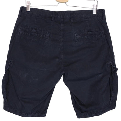 Stone Island SS 2015 Navy Blue Bermuda Cotton Cargo Shorts