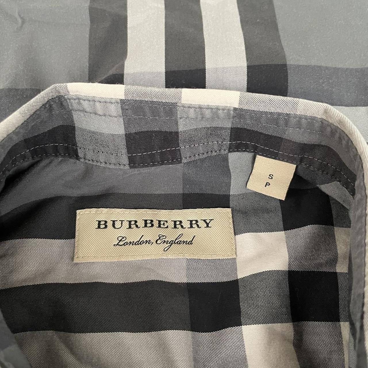 Burberry London Grey Nova Check Long Sleeve Cotton Shirt