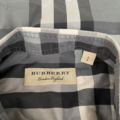 Burberry London Grey Nova Check Long Sleeve Cotton Shirt