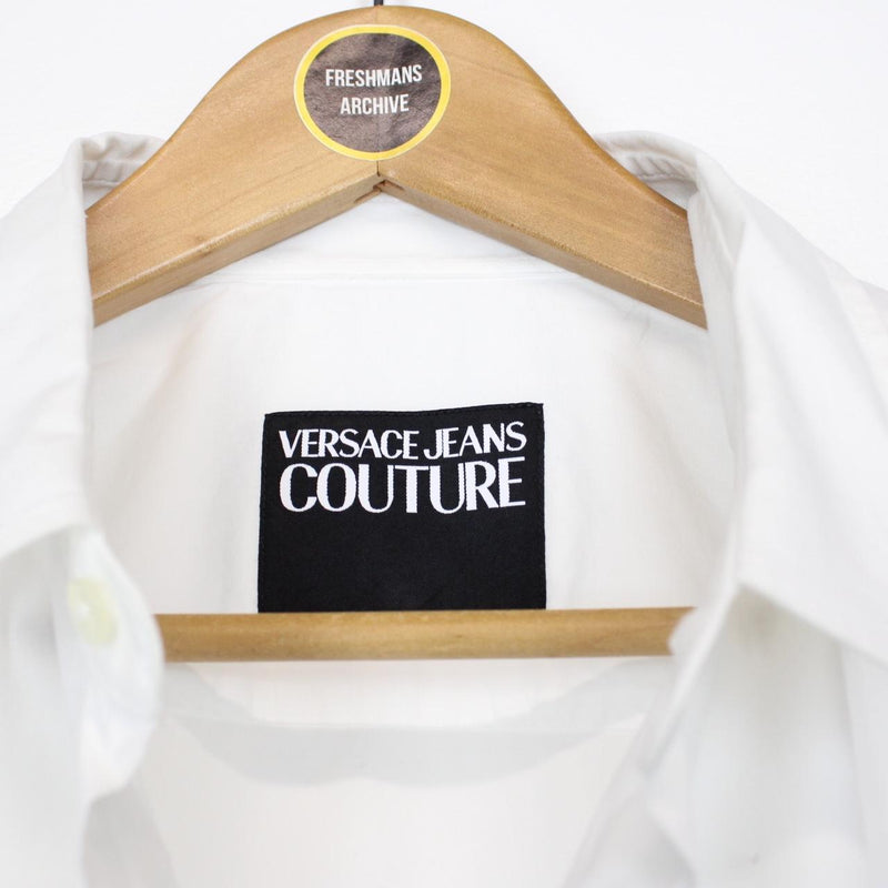 Versace Jeans Couture White Long Sleeve Cotton Shirt