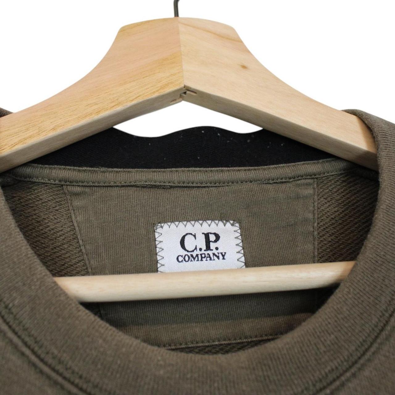 CP Company Khaki Brown Lens Cotton Sweatshirt Jumper