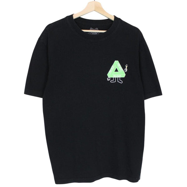 Palace Black and Green Glow Sticks Print Short Sleeve Cotton T-Shirt