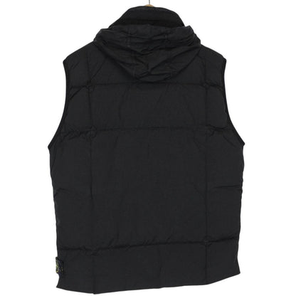 Stone Island AW 2019 Black Garment Dyed Crinkle Reps NY Down Gilet / Bodywarmer