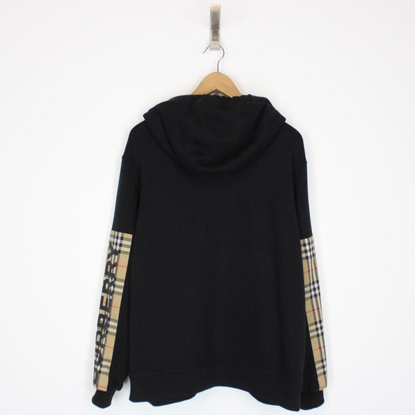 Burberry Black and Tan Nova Check Full Zip Aubree Hoodie Jumper
