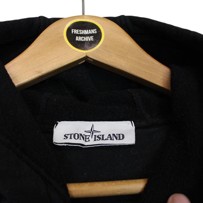 Stone Island SS 2021 Black Cotton Hoodie Jumper