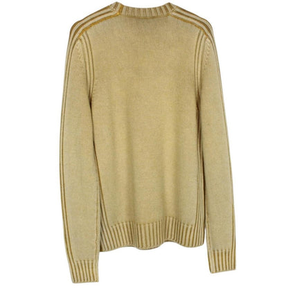 Belstaff Watch Glaze Yellow Ribbed Merino Wool Jumper