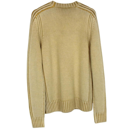 Belstaff Watch Glaze Yellow Ribbed Merino Wool Jumper