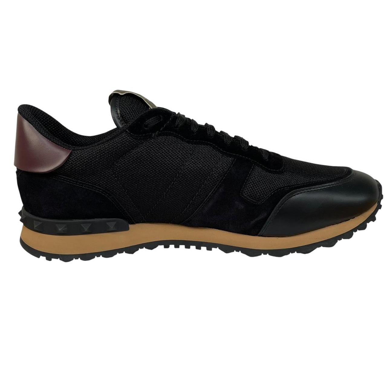Valentino Garavani Rockrunner Black Suede, Leather and Mesh Trainers