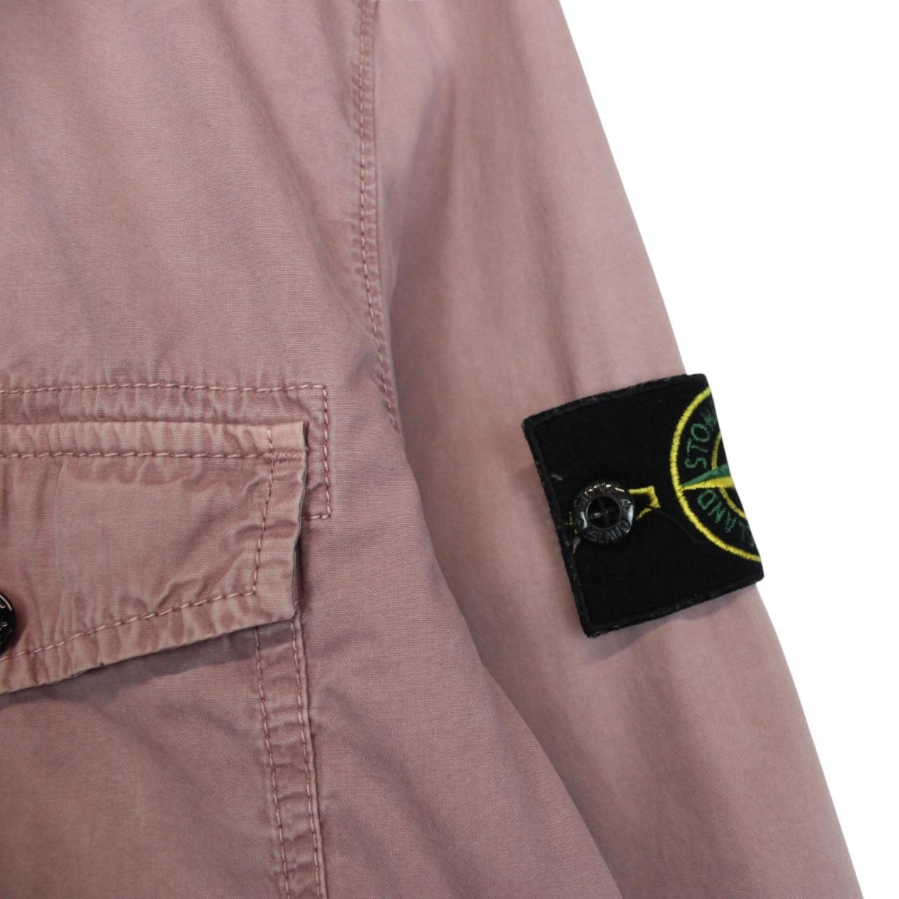 Stone Island AW 2018 Pink Full Zip Cotton Overshirt Jacket
