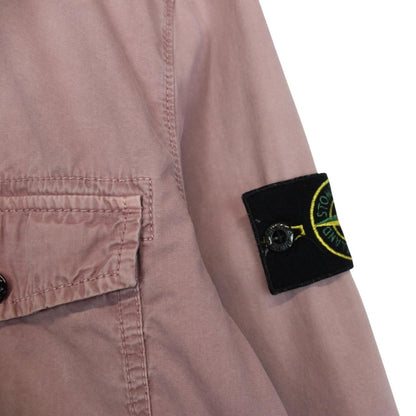 Stone Island AW 2018 Pink Full Zip Cotton Overshirt Jacket