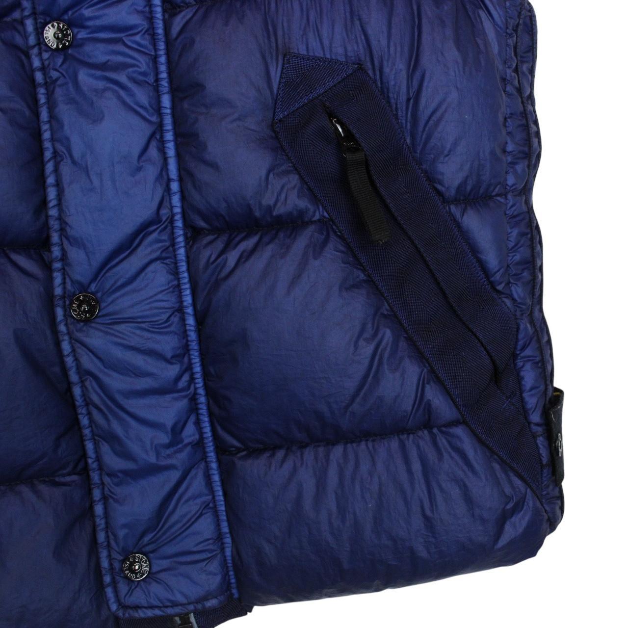 Stone Island AW 2012 Blue Garment Dyed 26 GR x SQM_N Down Gilet