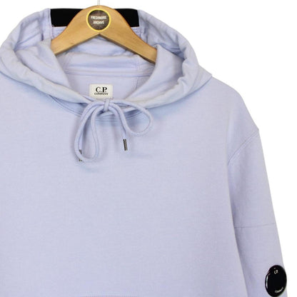 CP Company Lilac Purple Cotton Lens Hoodie Jumper