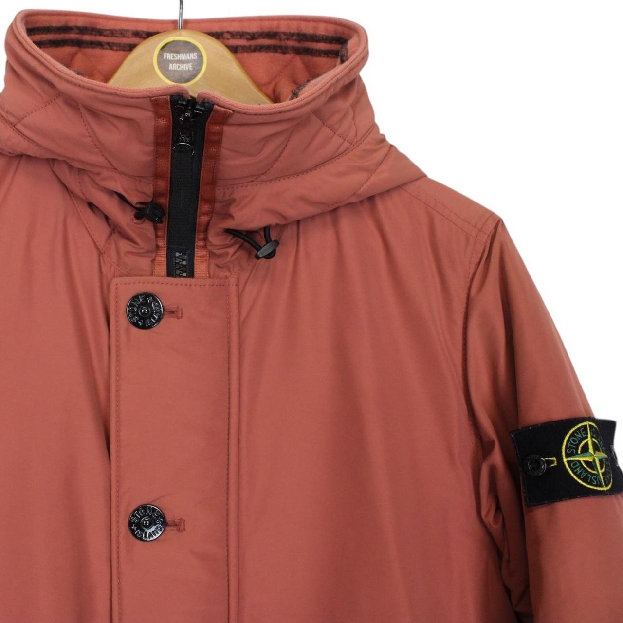 Stone Island AW 2019 Orange Micro Reps Primaloft Hooded Jacket