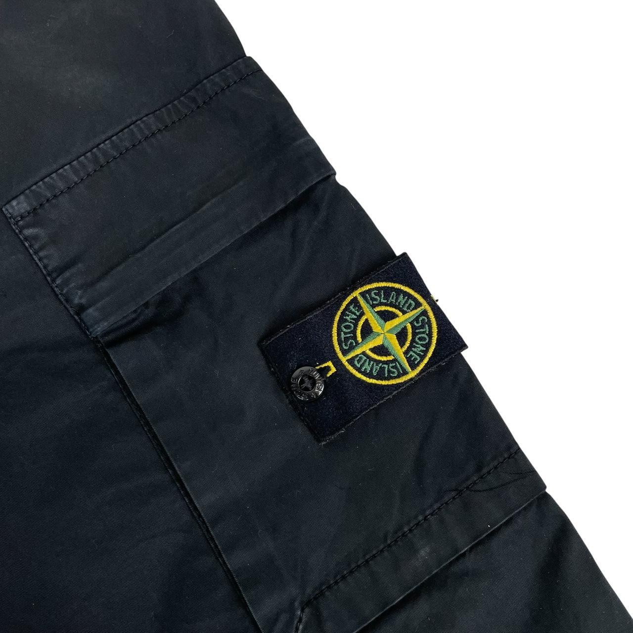 Stone Island AW 2022 Black RE-T Fit Cargo Trousers