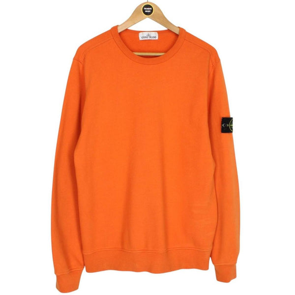 Stone Island AW 2019 Orange Cotton Sweatshirt Jumper