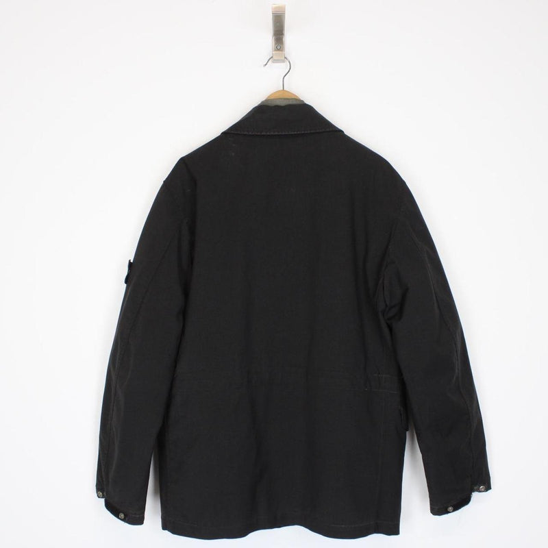 Vintage Stone Island AW 2001 Black Multi Pocket Dutch Rope Lined Jacket