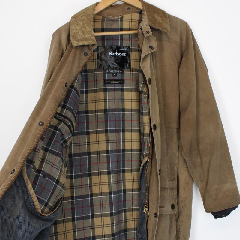 Vintage Barbour Lightweight Beaufort Brown Wax Jacket