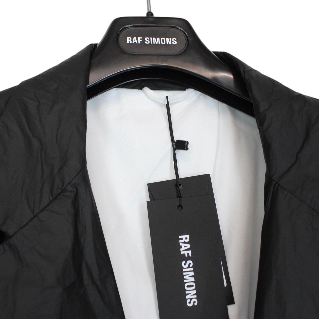 Raf Simons SS21 Black Technical Nylon Oversized Blazer