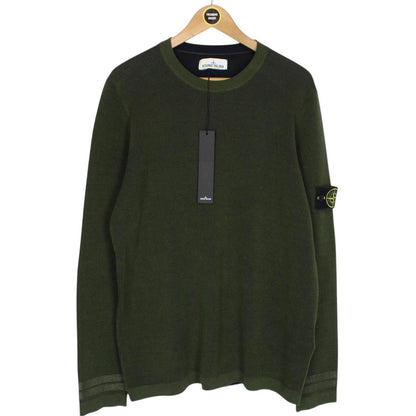 Stone Island SS 2018 Green Cotton Knit Sweatshirt Jumper