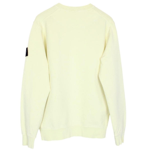 Stone Island SS 2021 Yellow Cotton Sweatshirt Jumper