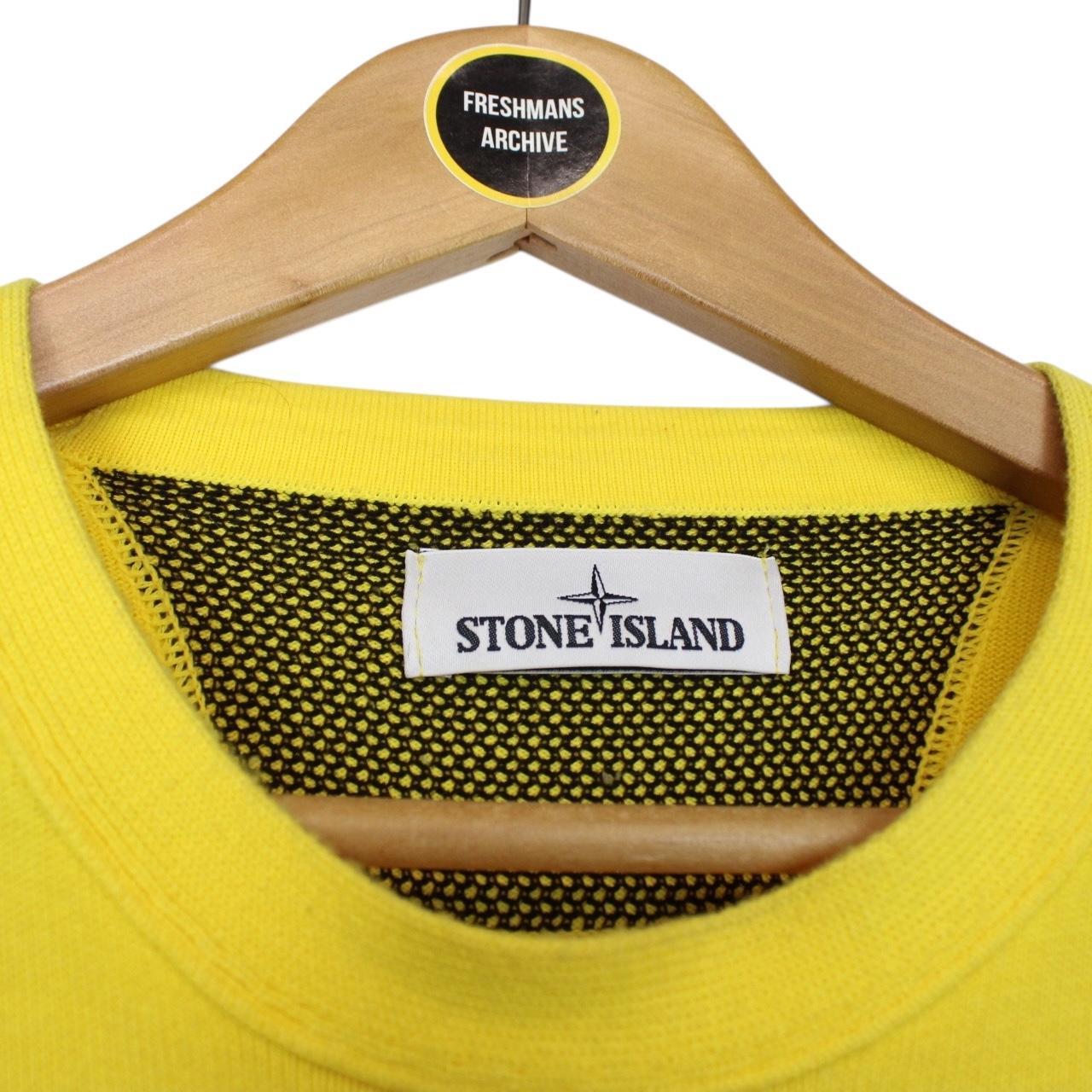 Stone Island SS 2015 Yellow Cotton Knit Sweatshirt Jumper