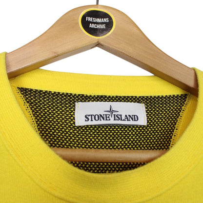 Stone Island SS 2015 Yellow Cotton Knit Sweatshirt Jumper