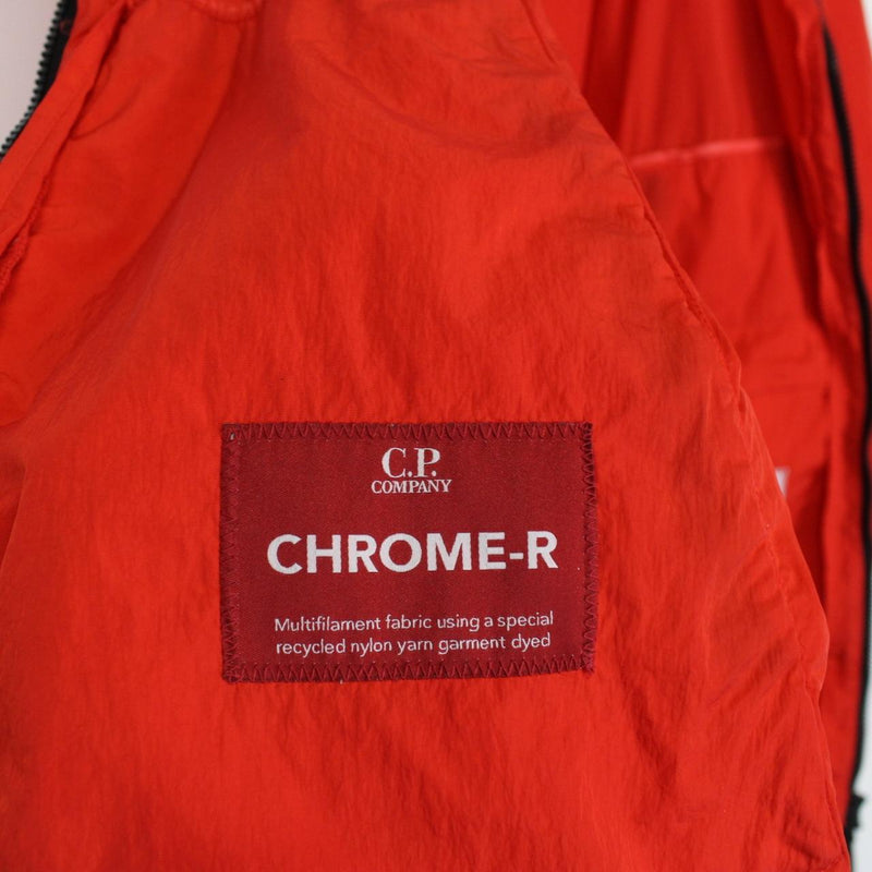 CP Company Chrome-R Red Full Zip Nylon Goggle Jacket