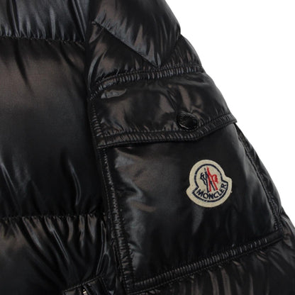Moncler Ecrins Black Full Zip Hooded Down Jacket